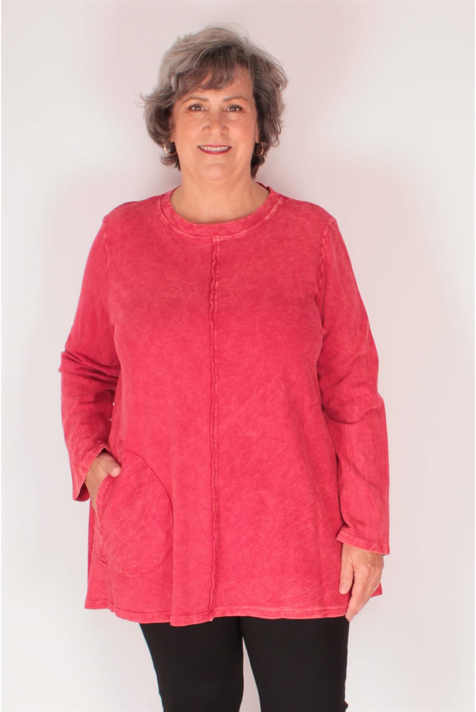 Tunique en coton Rouge Tunique en coton Rouge